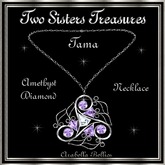 TST - TAMA AMETHYST DIAMOND NECKLACE SILVER