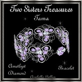 TST - TAMA AMETHYST DIAMOND BRACELET SILVER