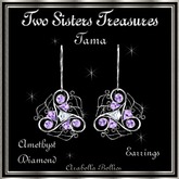 TST - TAMA AMETHYST DIAMOND EARRINGS SILVER