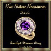 KATE'S SATIN AMETHYST DIAMOND RING YG