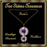 KATE'S SATIN AMETHYST DIAMOND NECKLACE YG