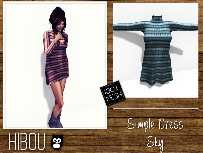 *Hibou* Simple Mini Dress Peach