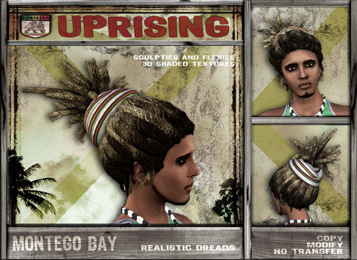 UPRISING MB Rasta Dreadlocks for Roots Reggae Mens