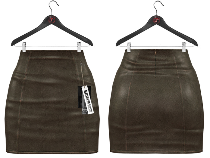Maitreya Mini Skirt * Used Leather Woodrush