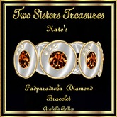 KATE'S SATIN PADPARADSCHA DIAMOND BRACELET YG