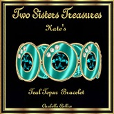 KATE'S SATIN TEAL TOPAZ BRACELET YG