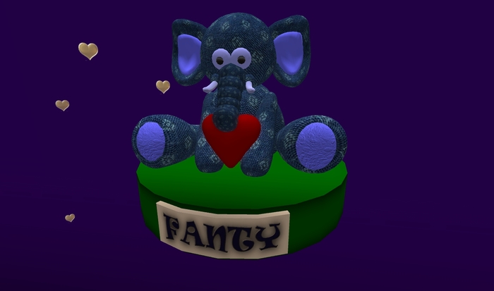 FELT ELEPHANT. FANTY. NEW PROMO VALENTINE'S DAY