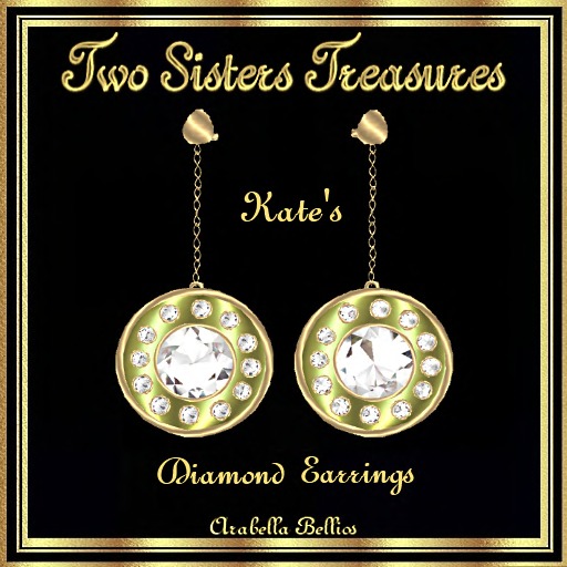 KATE'S SATIN YELLOW DIAMOND EARRINGS YG