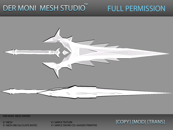 DER MONI MESH SWORD SET 2 PACK 3
