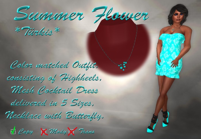 **Summer Flower** (Tuerkis)