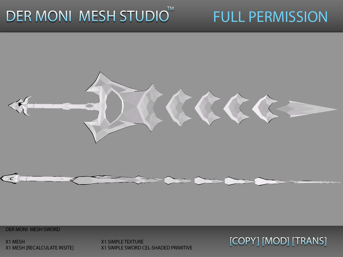 DER MONI MESH SWORD SET 3 PACK 4