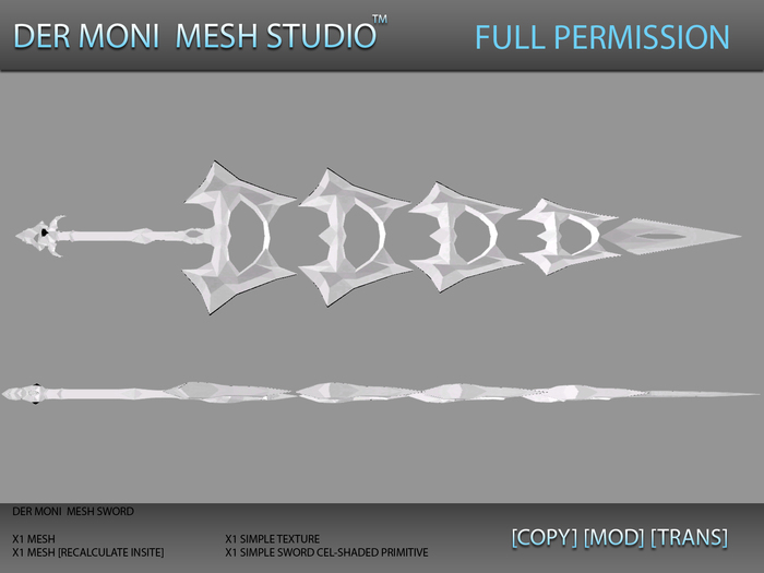 DER MONI MESH SWORD SET 3 PACK 5