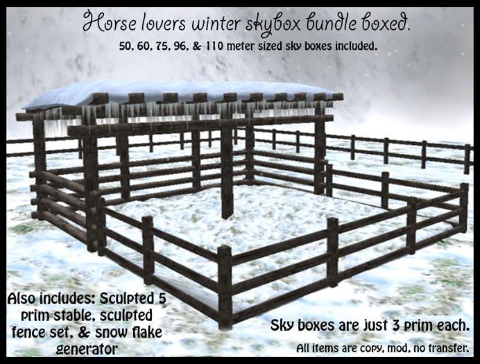 Horse lovers winter skybox bundle boxed