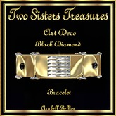 TST - ART DECO BLACK DIAMOND BRACELET YG