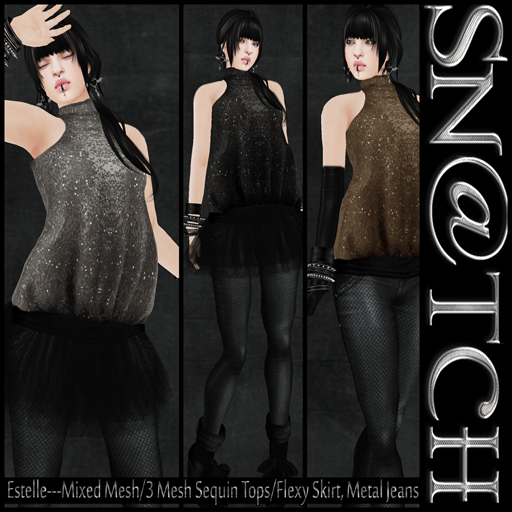 :::Sn@tch Estelle Outfit Sequin Top (DEMOS):::