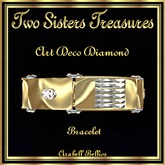 TST - ART DECO DIAMOND BRACELET YG