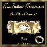 TST - ART DECO DIAMOND RING YG