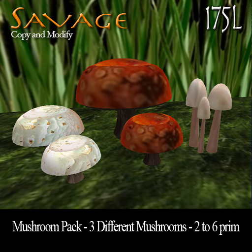 Mushroom Pack - 3 Mushroom Types