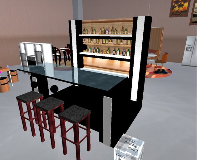 FULL SET- Menu Driven Ovation Bar- Gives Drinks, PLUS 3 Stools