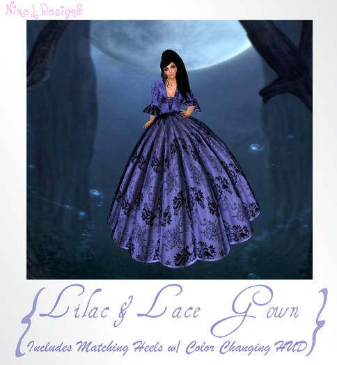 Lilac & Lace Gown~NixeL DesignS~