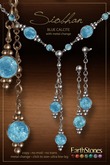 EarthStones Siobhan Necklace & Earrings - Blue Calcite (BOX)