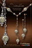 EarthStones Siobhan Necklace & Earrings - Blue Calcite (BOX)