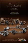 EarthStones Siobhan Necklace & Earrings - Blue Calcite (BOX)
