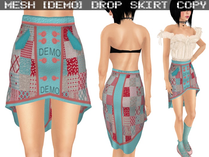 DEMO Drop Skirt B&P Patchwork - Mesh