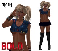 Top e Shirt Mesh :Blue Star: BOLD