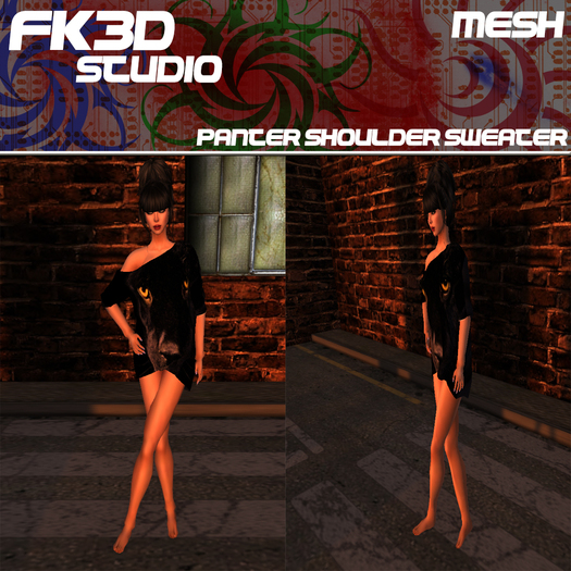 Panter Off Shoulder Sweater