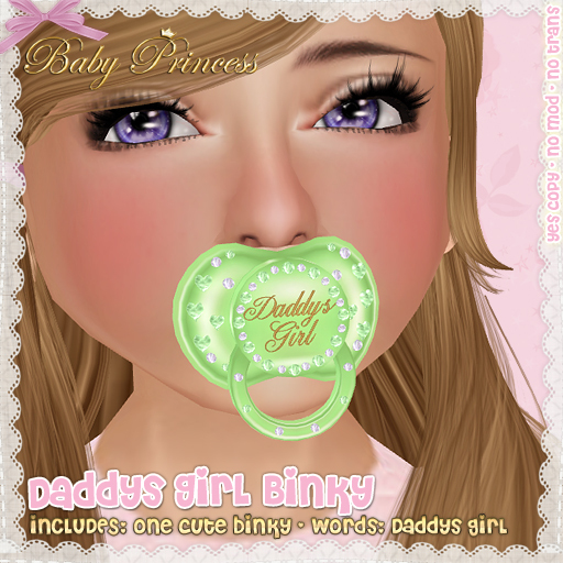 :*BABY*: Binky Daddys Girl - Green