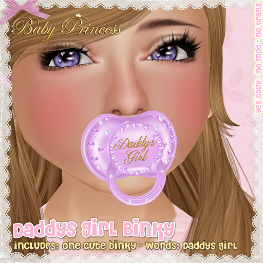 :*BABY*: Binky Daddys Girl - Purple
