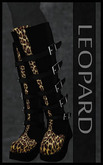 :::Sn@tch MESH Equinox Leather Boots-Leopard (All Sizes):::