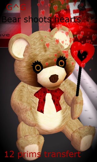 G^G Bear shoots hearts