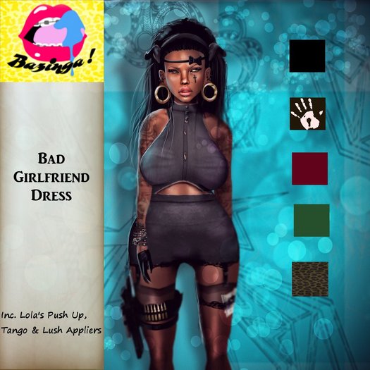 {Bazinga} Bad Girlfriend Dress Brown