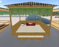17 Prim Bamboo Beach Gazebo (modify,transfer)