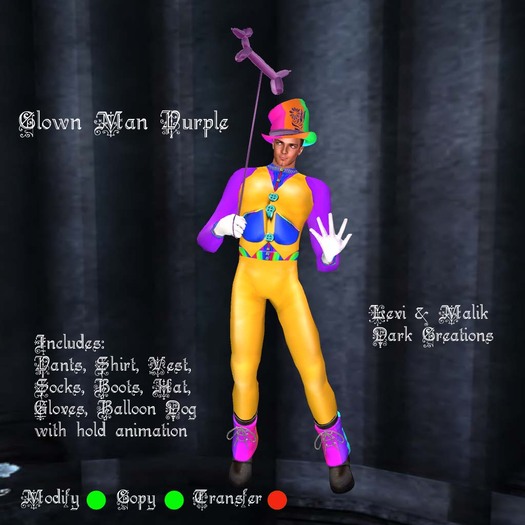 Clown Man Purple