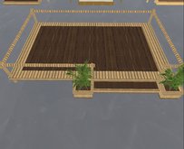 Open Space Gazebo/Party Deck- Modify,Transfer 25 Prims