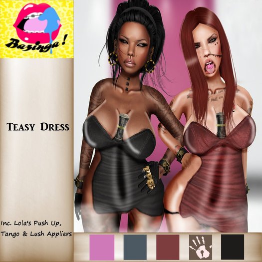 {BAZINGA} Teasy Dress Brown