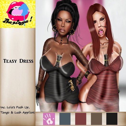 {BAZINGA} Teasy Dress Pink