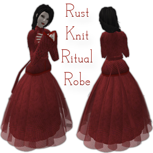 Rust Knit Ritual Robe