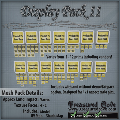 -TC- Display Pack 11 Mesh 50% Discount!!