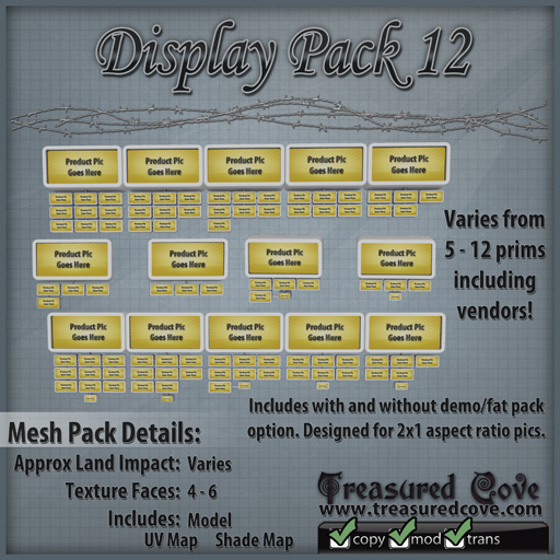 -TC- Display Pack 12 Mesh 50% Discount!!