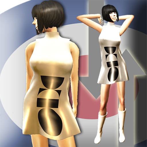 MONOCHROME PVC SHIFT DRESS