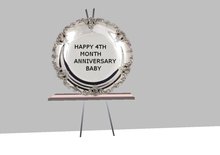 Happy 4th month anniver.silver plate