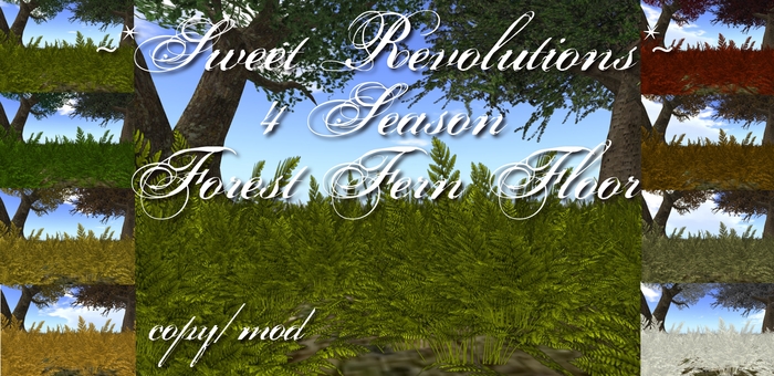 ~*SR*~ 4 Season Forest Fern Floor Box