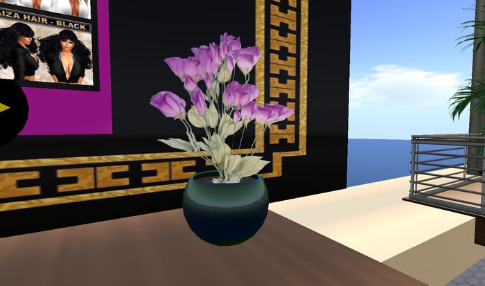 Purple Flowers  3 prims