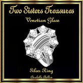 TST - VENETIAN GLASS SILVER RING