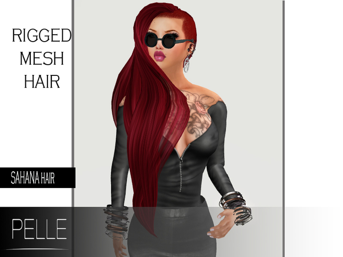 Pelle - SAHANA 100% RIGGED MESH HAIR RED
