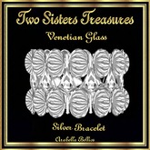 TST - VENETIAN GLASS SILVER BRACELET